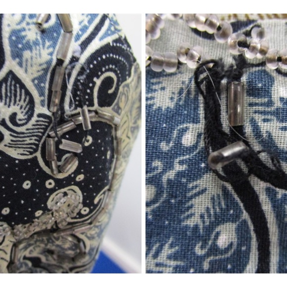 Vintage Theo Boho Style Beaded Cotton Vest - Picture 7 of 8